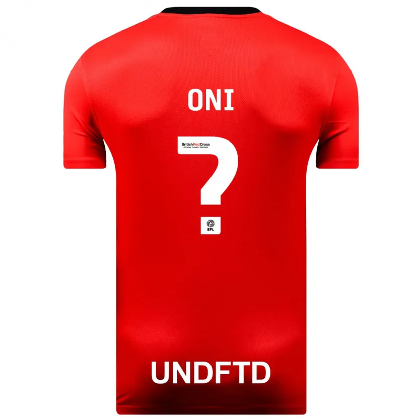 Danxen Niño Camiseta Ifeoluwa Oni #0 Rojo 2ª Equipación 2023/24 La Camisa