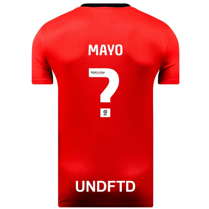 Danxen Niño Camiseta Bradley Mayo #0 Rojo 2ª Equipación 2023/24 La Camisa