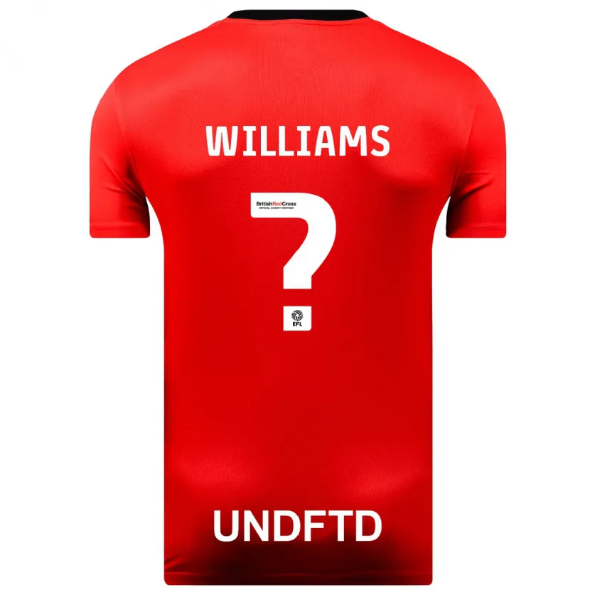 Danxen Niño Camiseta Pharell Williams #0 Rojo 2ª Equipación 2023/24 La Camisa