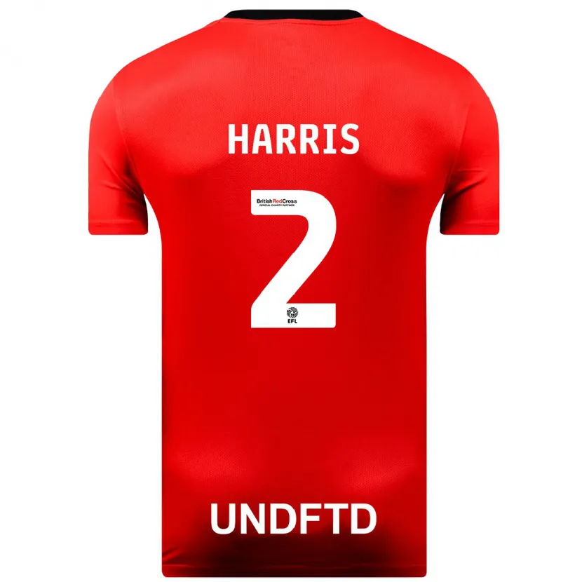 Danxen Niño Camiseta Martha Harris #2 Rojo 2ª Equipación 2023/24 La Camisa