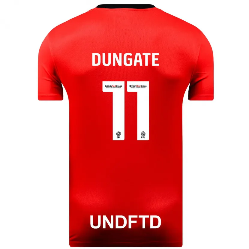 Danxen Niño Camiseta Katie Dungate #11 Rojo 2ª Equipación 2023/24 La Camisa