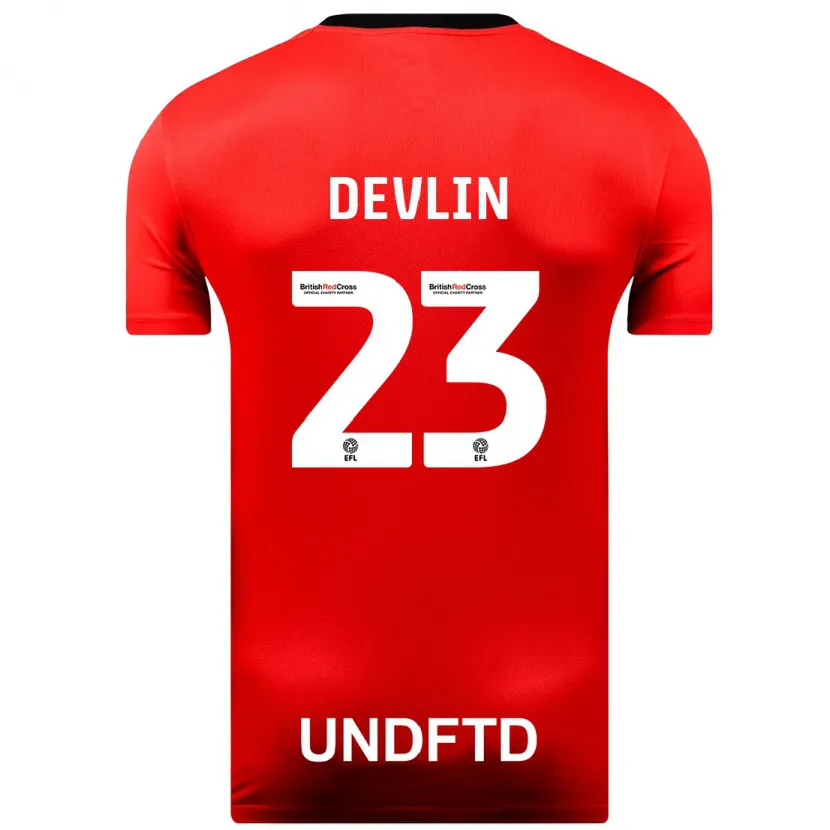 Danxen Niño Camiseta Charlotte Devlin #23 Rojo 2ª Equipación 2023/24 La Camisa