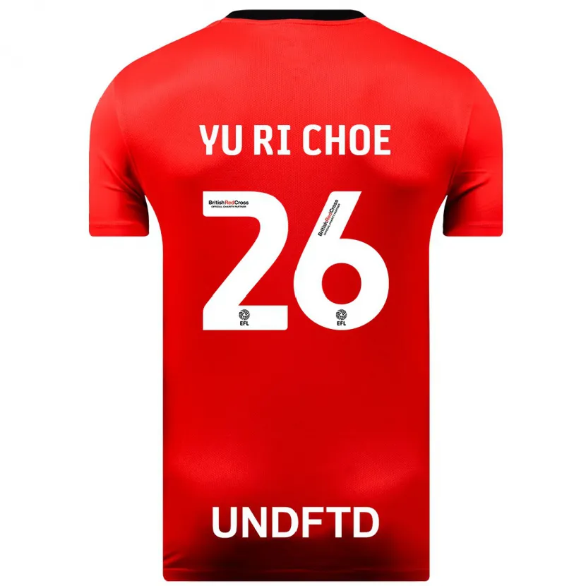 Danxen Niño Camiseta Yu-Ri Choe #26 Rojo 2ª Equipación 2023/24 La Camisa