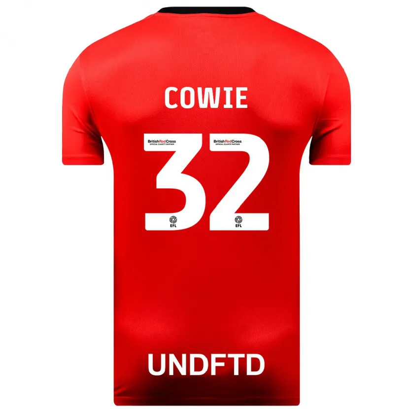 Danxen Niño Camiseta Abbie Cowie #32 Rojo 2ª Equipación 2023/24 La Camisa