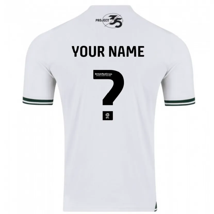 Danxen Niño Camiseta Su Nombre #0 Blanco 2ª Equipación 2023/24 La Camisa