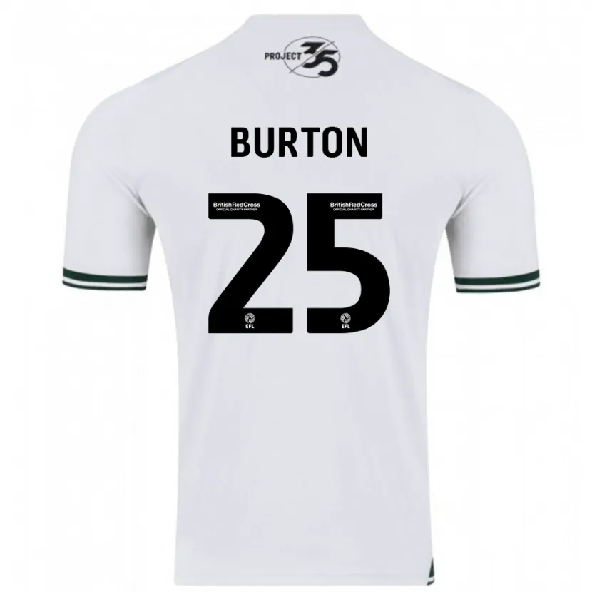 Danxen Niño Camiseta Callum Burton #25 Blanco 2ª Equipación 2023/24 La Camisa