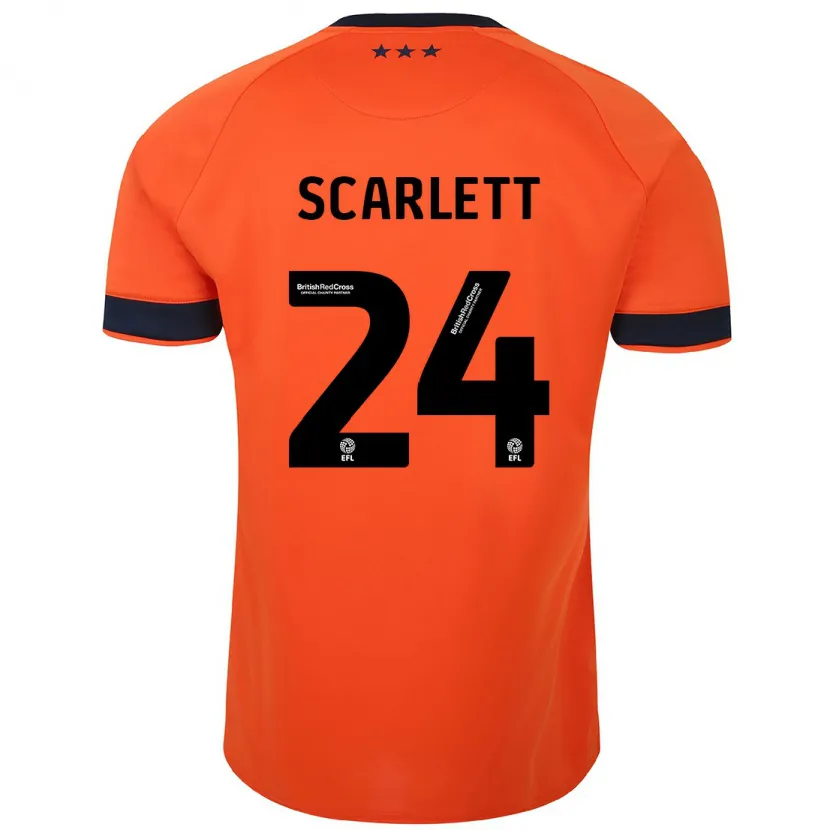 Danxen Niño Camiseta Dane Scarlett #24 Naranja 2ª Equipación 2023/24 La Camisa