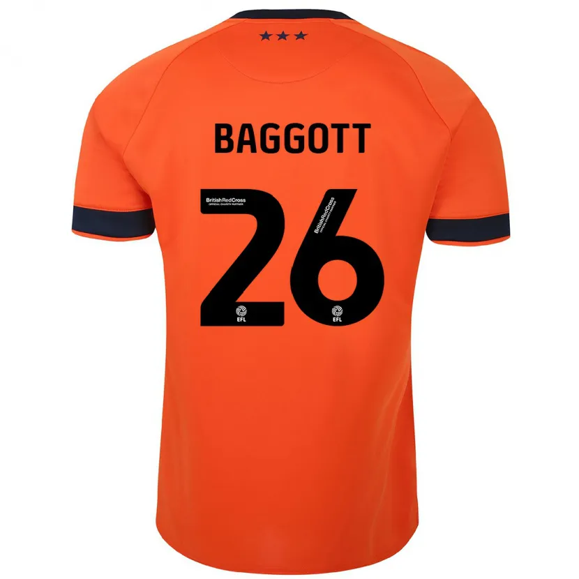 Danxen Niño Camiseta Elkan Baggott #26 Naranja 2ª Equipación 2023/24 La Camisa