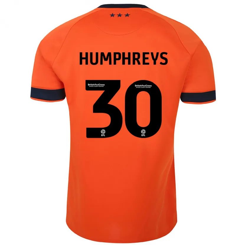 Danxen Niño Camiseta Cameron Humphreys #30 Naranja 2ª Equipación 2023/24 La Camisa