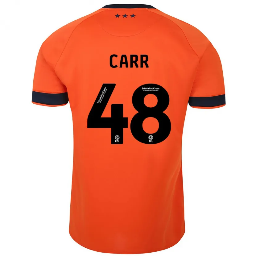 Danxen Niño Camiseta Ryan Carr #48 Naranja 2ª Equipación 2023/24 La Camisa