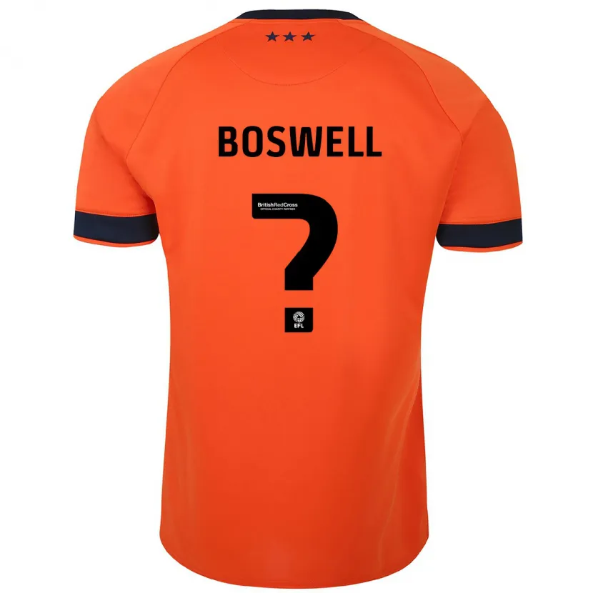 Danxen Niño Camiseta Ashton Boswell #0 Naranja 2ª Equipación 2023/24 La Camisa