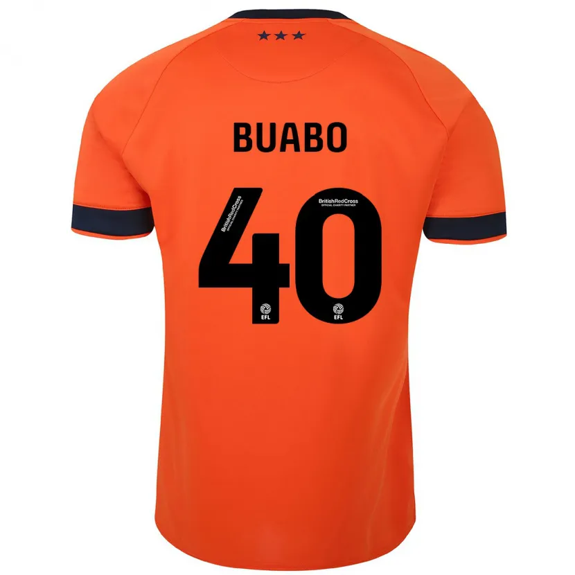 Danxen Niño Camiseta Gerard Buabo #40 Naranja 2ª Equipación 2023/24 La Camisa