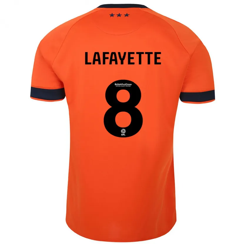 Danxen Niño Camiseta Abbie Lafayette #8 Naranja 2ª Equipación 2023/24 La Camisa