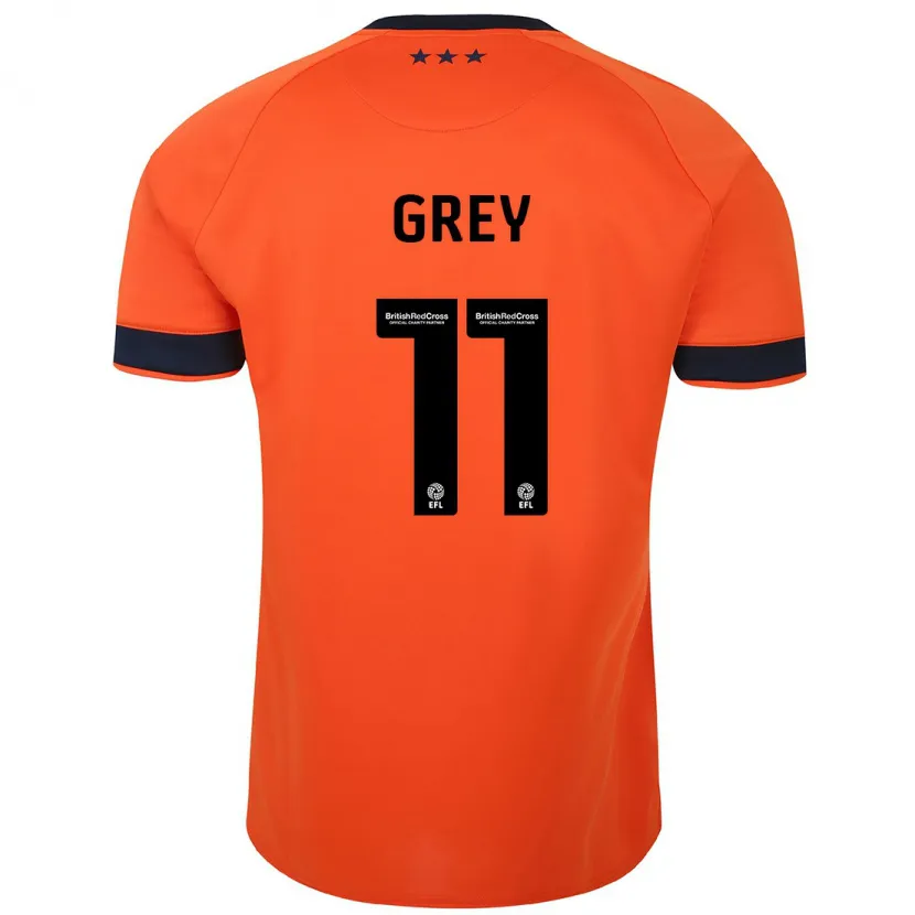 Danxen Niño Camiseta Anna Grey #11 Naranja 2ª Equipación 2023/24 La Camisa