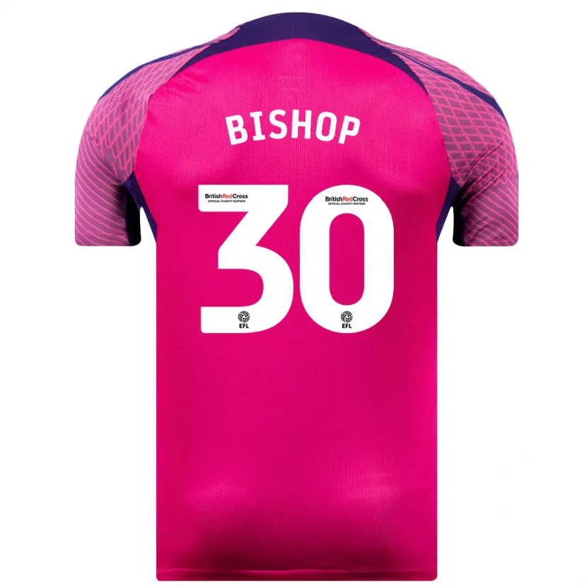 Danxen Niño Camiseta Nathan Bishop #30 Morado 2ª Equipación 2023/24 La Camisa