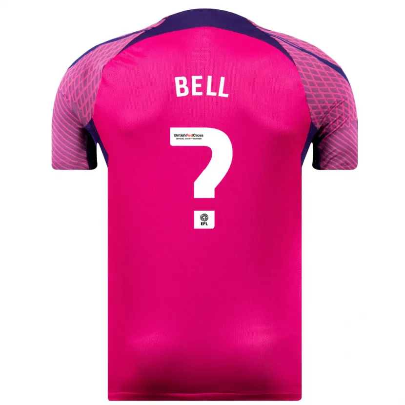 Danxen Niño Camiseta Luke Bell #0 Morado 2ª Equipación 2023/24 La Camisa