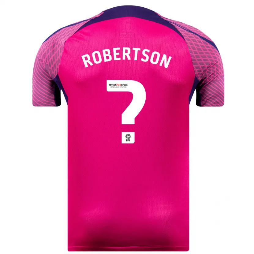 Danxen Niño Camiseta Josh Robertson #0 Morado 2ª Equipación 2023/24 La Camisa