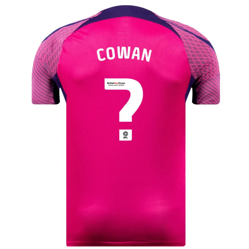 Danxen Niño Camiseta Joe Cowan #0 Morado 2ª Equipación 2023/24 La Camisa