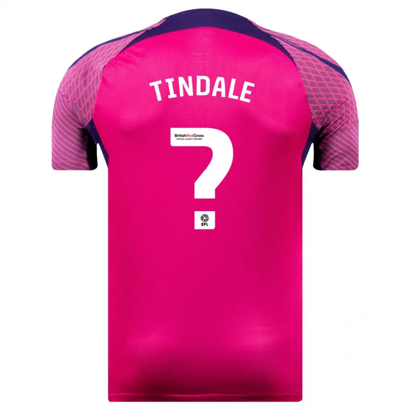 Danxen Niño Camiseta Charlie Tindale #0 Morado 2ª Equipación 2023/24 La Camisa