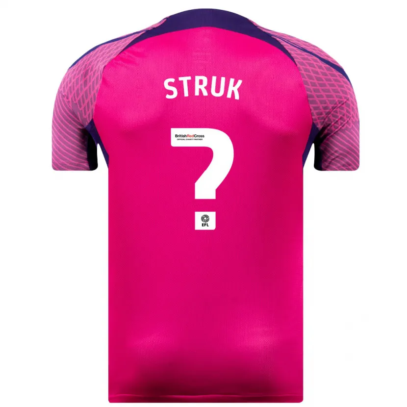 Danxen Niño Camiseta Ivan Struk #0 Morado 2ª Equipación 2023/24 La Camisa