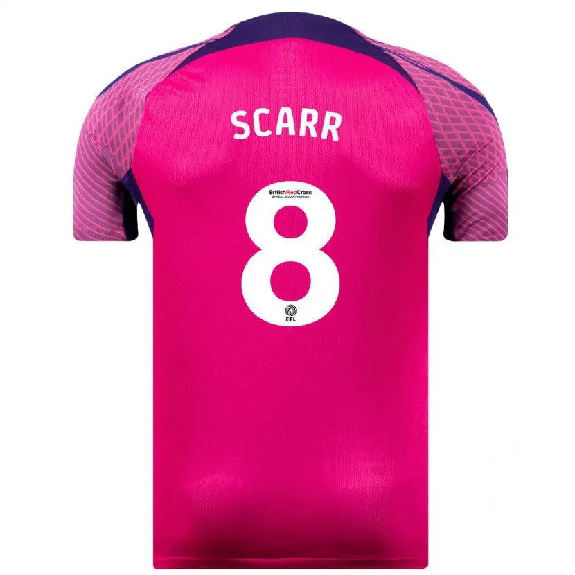 Danxen Niño Camiseta Emily Scarr #8 Morado 2ª Equipación 2023/24 La Camisa