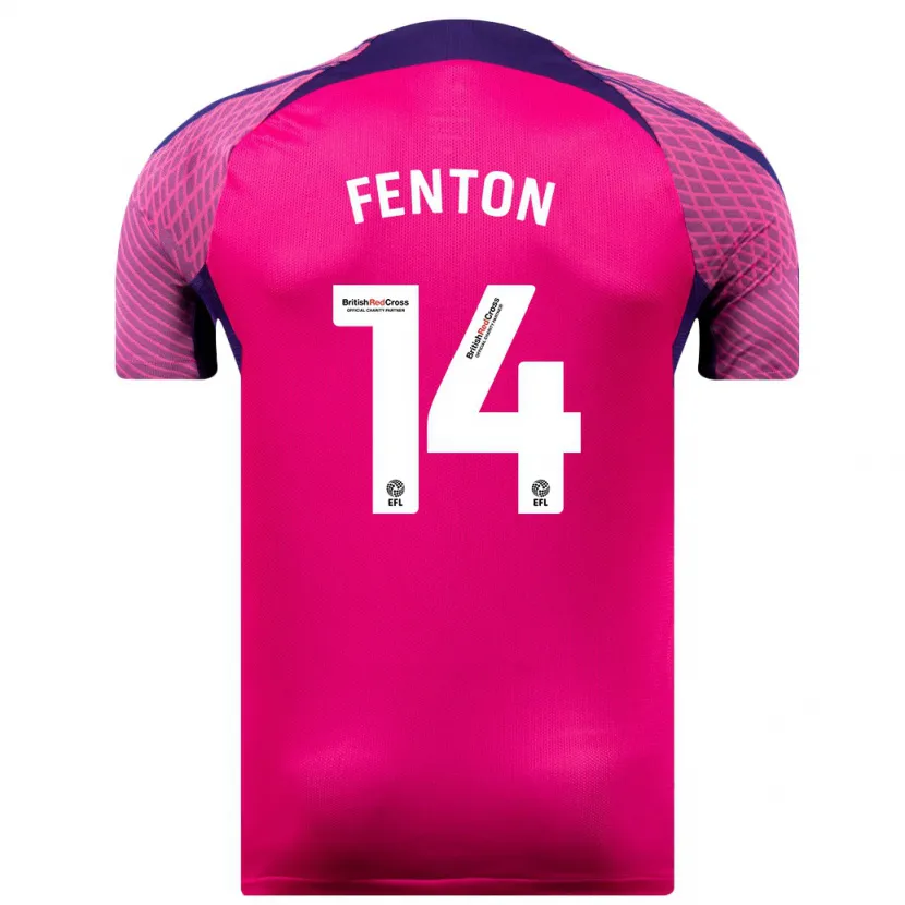 Danxen Niño Camiseta Natasha Fenton #14 Morado 2ª Equipación 2023/24 La Camisa