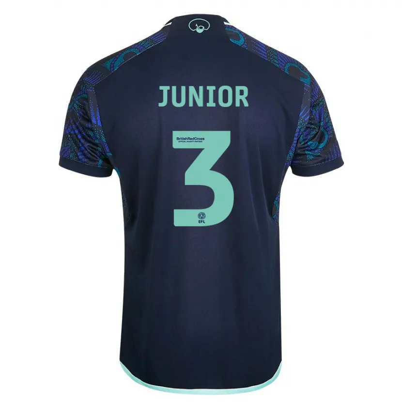 Danxen Niño Camiseta Junior Firpo #3 Azul 2ª Equipación 2023/24 La Camisa