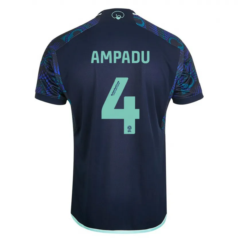 Danxen Niño Camiseta Ethan Ampadu #4 Azul 2ª Equipación 2023/24 La Camisa