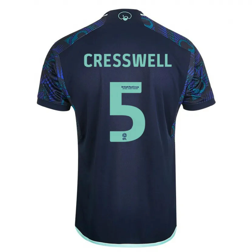 Danxen Niño Camiseta Charlie Cresswell #5 Azul 2ª Equipación 2023/24 La Camisa