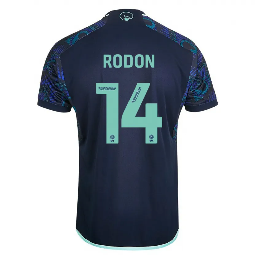 Danxen Niño Camiseta Joe Rodon #14 Azul 2ª Equipación 2023/24 La Camisa