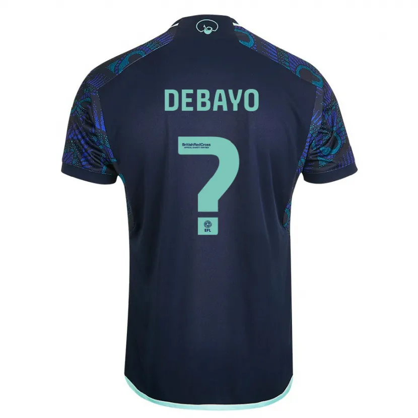 Danxen Niño Camiseta James Debayo #0 Azul 2ª Equipación 2023/24 La Camisa