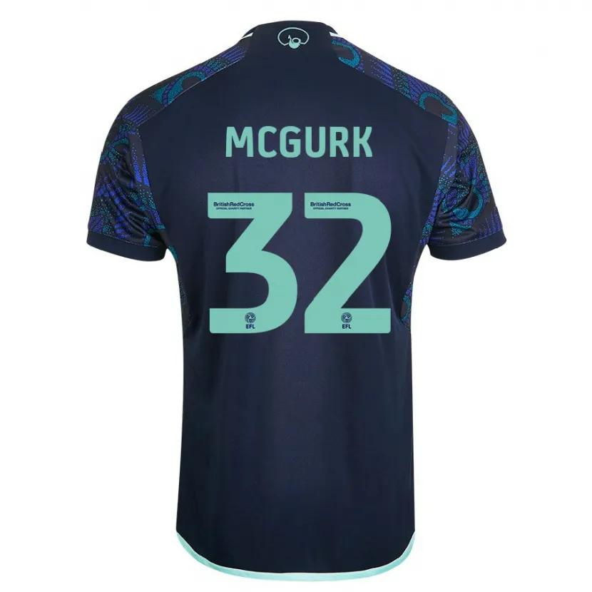 Danxen Niño Camiseta Sean Mcgurk #32 Azul 2ª Equipación 2023/24 La Camisa