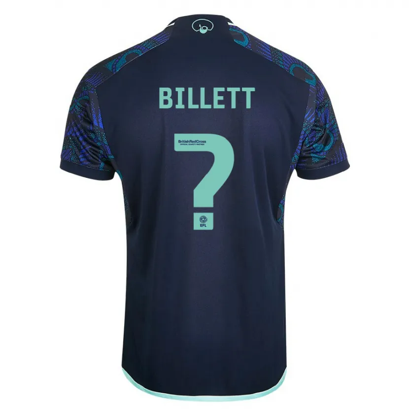 Danxen Niño Camiseta Joe Billett #0 Azul 2ª Equipación 2023/24 La Camisa