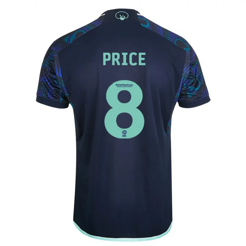 Danxen Niño Camiseta Leoni Price #8 Azul 2ª Equipación 2023/24 La Camisa