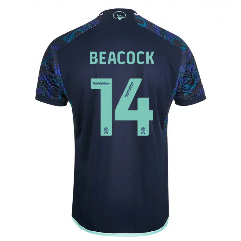 Danxen Niño Camiseta Molly Beacock #14 Azul 2ª Equipación 2023/24 La Camisa