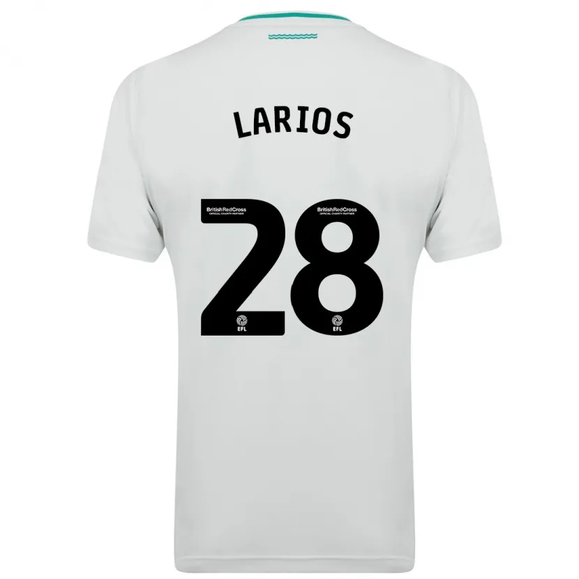 Danxen Niño Camiseta Juan Larios #28 Blanco 2ª Equipación 2023/24 La Camisa