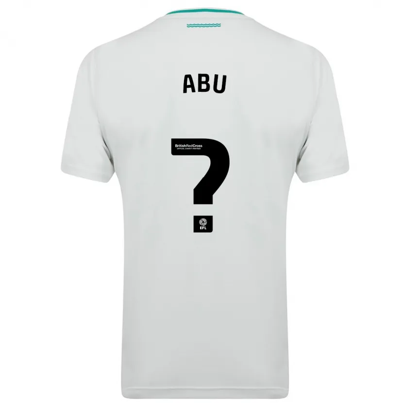 Danxen Niño Camiseta Derrick Abu #0 Blanco 2ª Equipación 2023/24 La Camisa