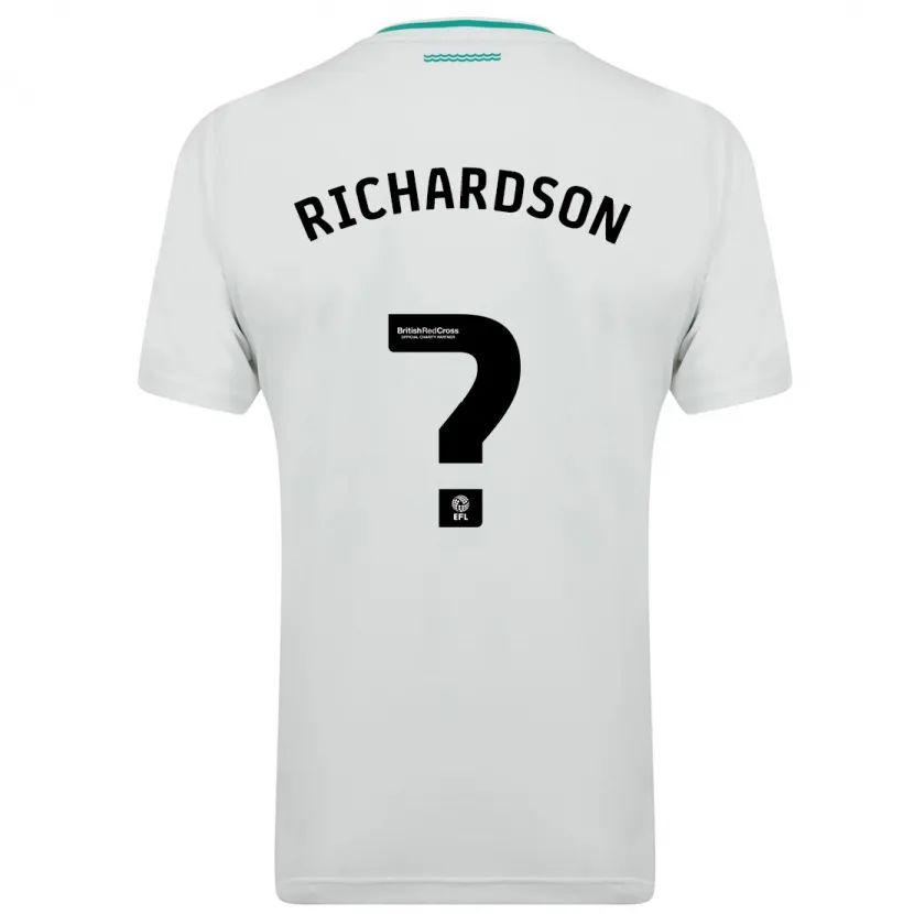 Danxen Niño Camiseta Cale Richardson #0 Blanco 2ª Equipación 2023/24 La Camisa