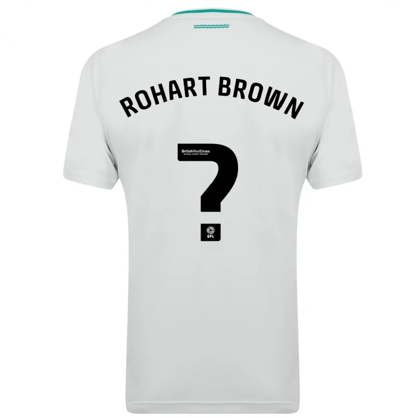 Danxen Niño Camiseta Thierry Rohart-Brown #0 Blanco 2ª Equipación 2023/24 La Camisa