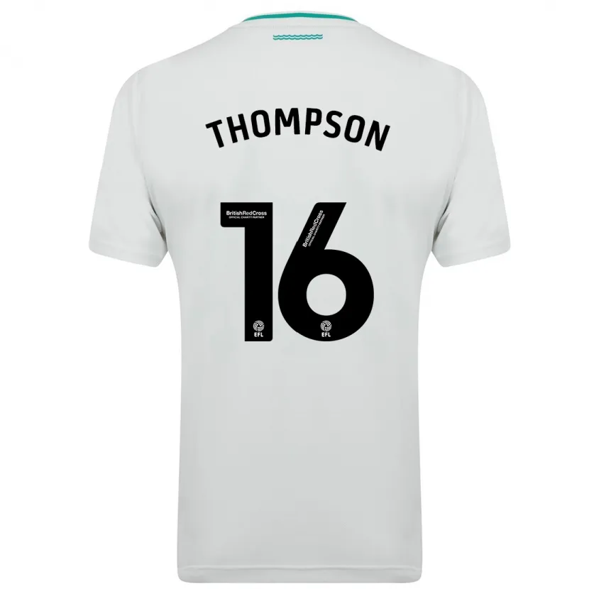 Danxen Niño Camiseta Emma Thompson #16 Blanco 2ª Equipación 2023/24 La Camisa