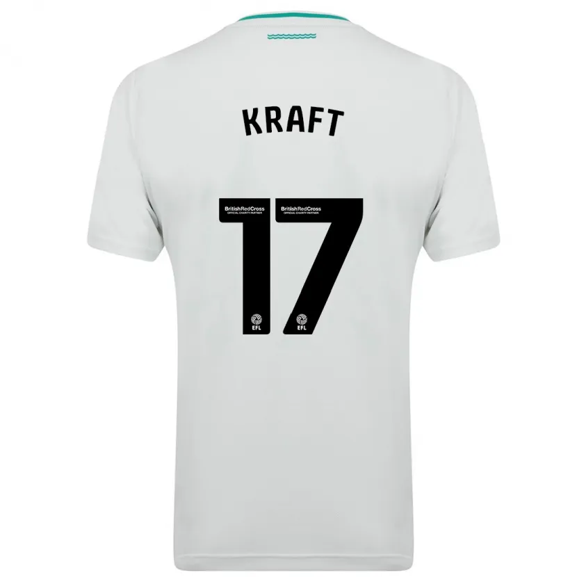 Danxen Niño Camiseta Emily Kraft #17 Blanco 2ª Equipación 2023/24 La Camisa