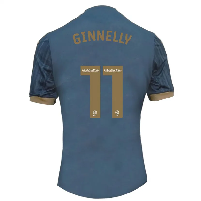 Danxen Niño Camiseta Josh Ginnelly #11 Verde Azulado Oscuro 2ª Equipación 2023/24 La Camisa