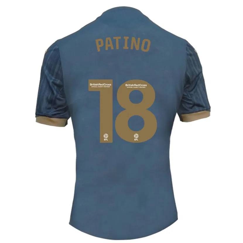 Danxen Niño Camiseta Charlie Patino #18 Verde Azulado Oscuro 2ª Equipación 2023/24 La Camisa