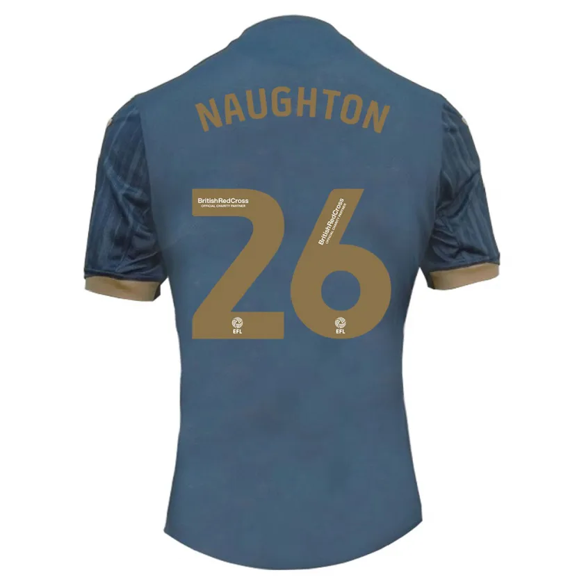 Danxen Niño Camiseta Kyle Naughton #26 Verde Azulado Oscuro 2ª Equipación 2023/24 La Camisa