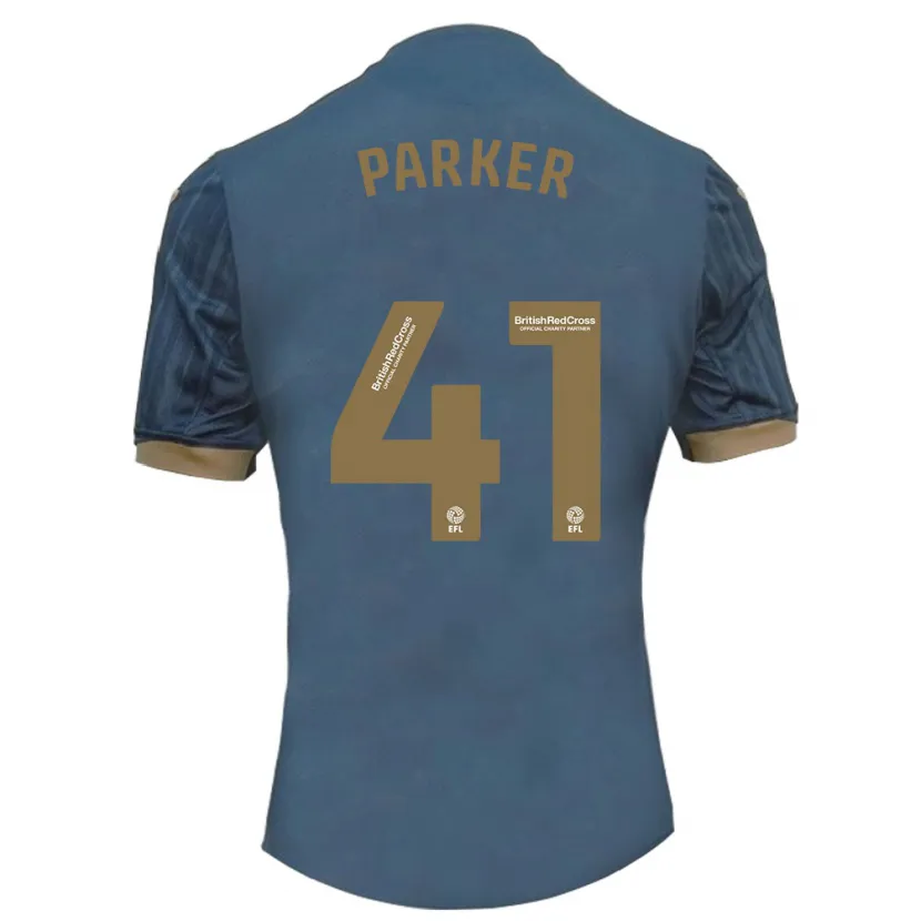 Danxen Niño Camiseta Sam Parker #41 Verde Azulado Oscuro 2ª Equipación 2023/24 La Camisa