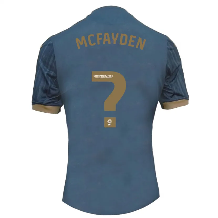 Danxen Niño Camiseta Lincoln Mcfayden #0 Verde Azulado Oscuro 2ª Equipación 2023/24 La Camisa