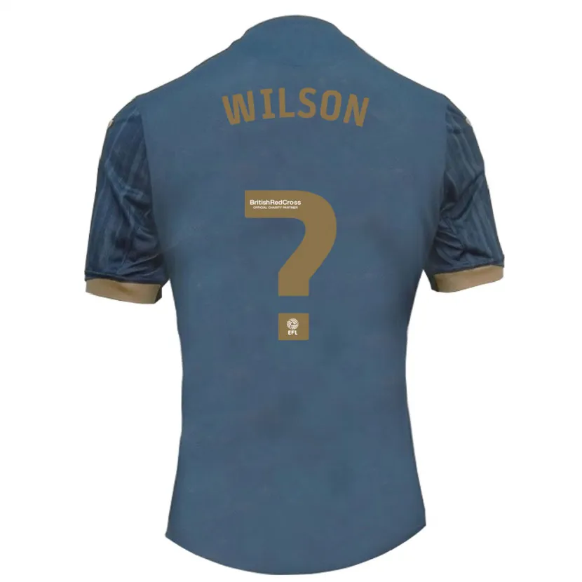 Danxen Niño Camiseta Kyrell Wilson #0 Verde Azulado Oscuro 2ª Equipación 2023/24 La Camisa