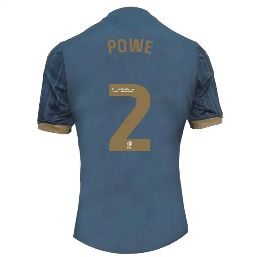 Danxen Niño Camiseta Alicia Powe #2 Verde Azulado Oscuro 2ª Equipación 2023/24 La Camisa