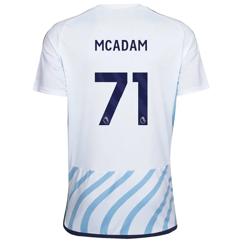 Danxen Niño Camiseta Kyle Mcadam #71 Blanco Azul 2ª Equipación 2023/24 La Camisa