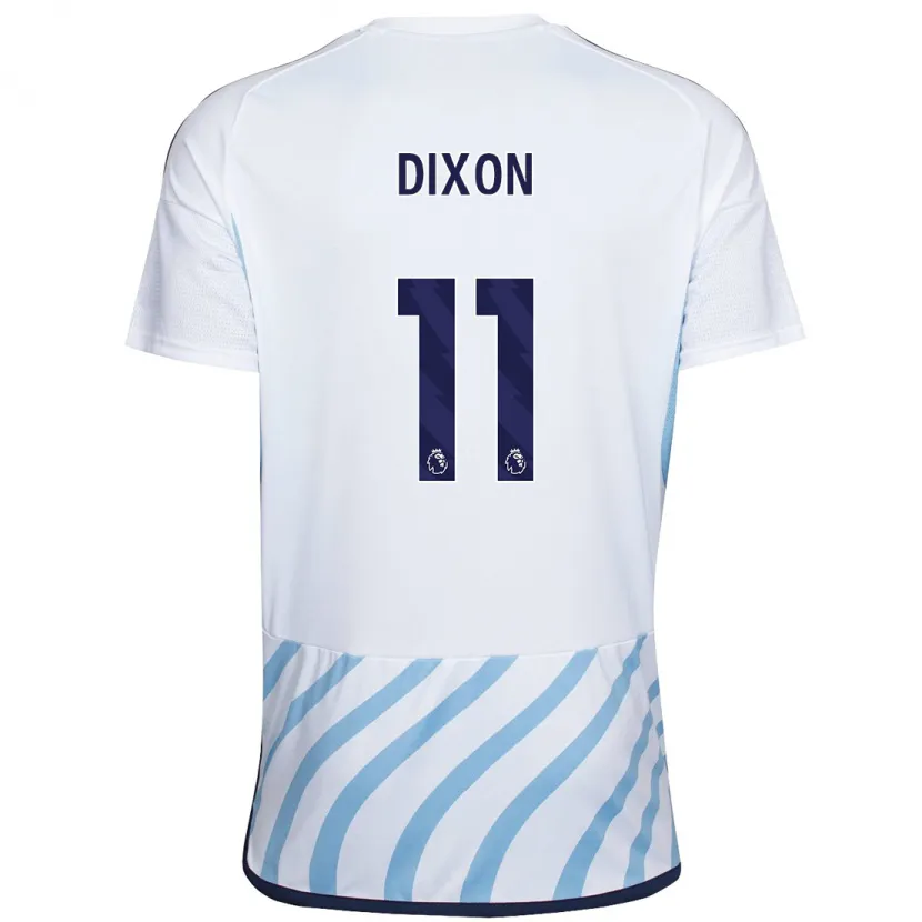 Danxen Niño Camiseta Chloe Dixon #11 Blanco Azul 2ª Equipación 2023/24 La Camisa